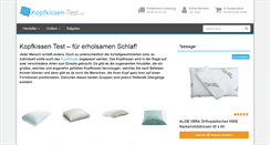 Desktop Screenshot of kopfkissen-test.net
