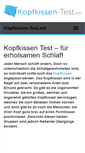 Mobile Screenshot of kopfkissen-test.net